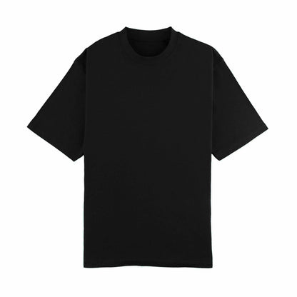 Relaxed Fit 350GSM Heavyweight Cotton T-Shirt - Black - Urbanfeelo